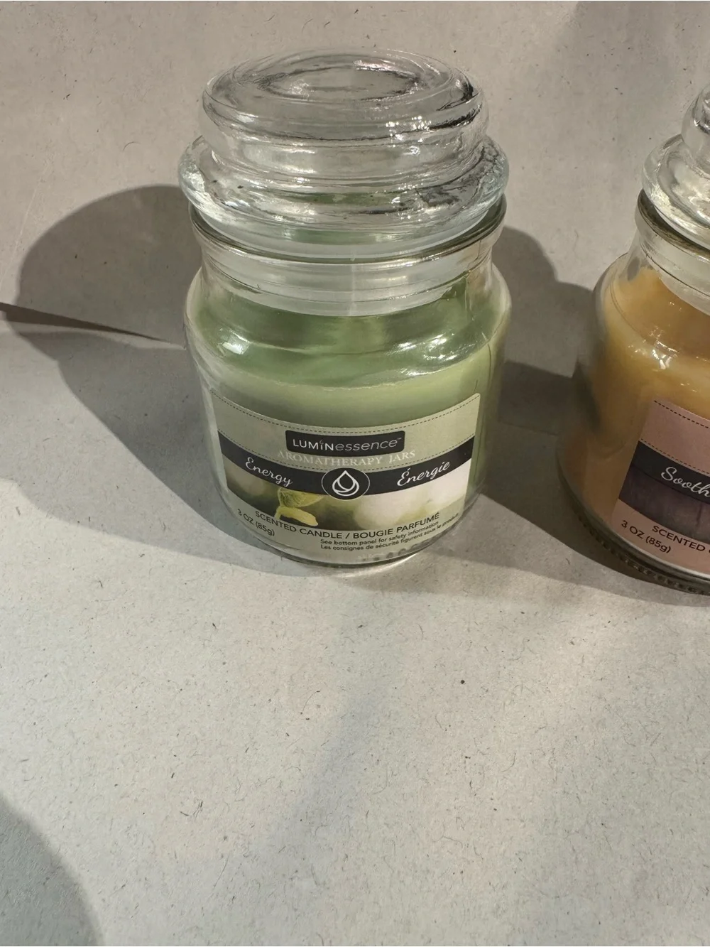 New Mixed lot 3 Scented Luminessence Mini Apothecary Jar Candles, 3 oz. each